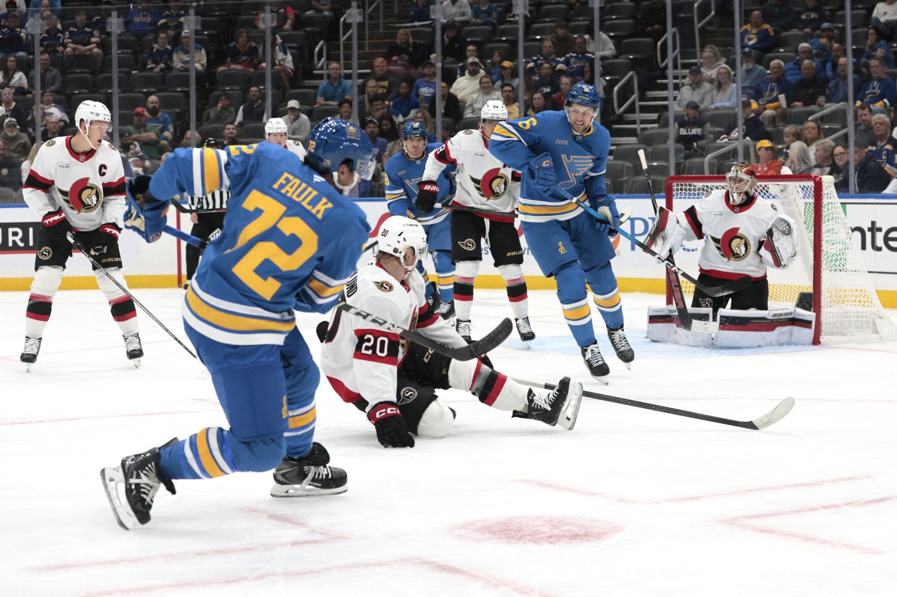 The 51黑料 Blues host the Ottawa Senators in a preseason game